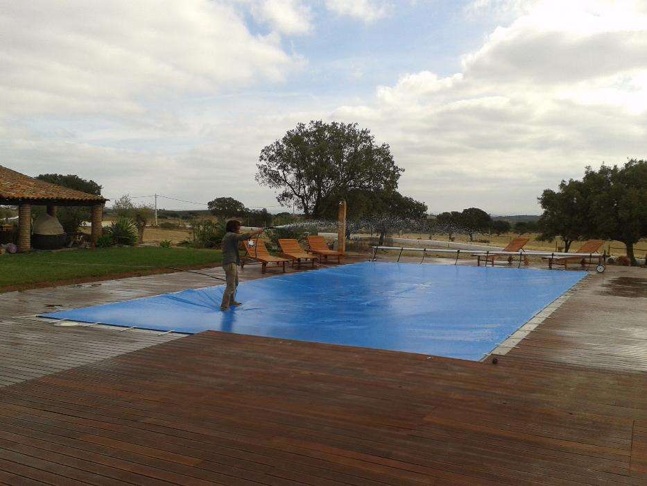 Elásticos cobertura piscina de inverno