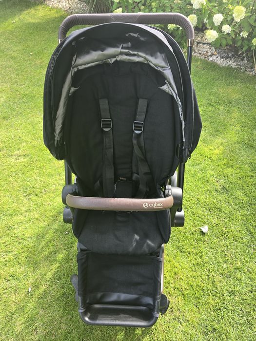 Cybex e-Priam Black Rosegold gondola + spacerówka