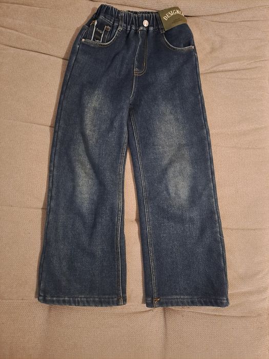 Джинси дівочі утеплені 146 см