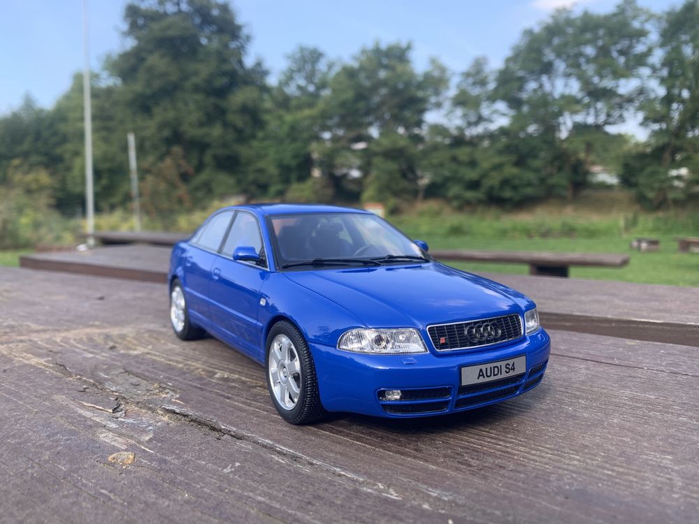 Audi S4 A4 B5 1:18 otto quattro 2.7 Bi turbo Nogaro Blue