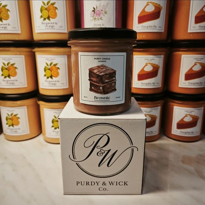 Świeczka Świeca Sojowa Zapachowa Brownie 300ml/50h