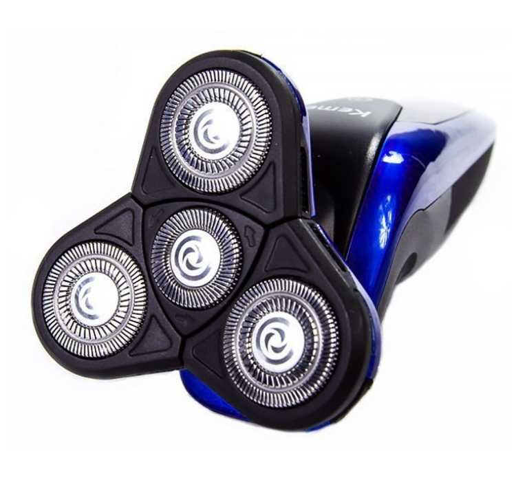 Електробритва акумуляторна роторна Kemei TXD-KM 58890 з док станцією