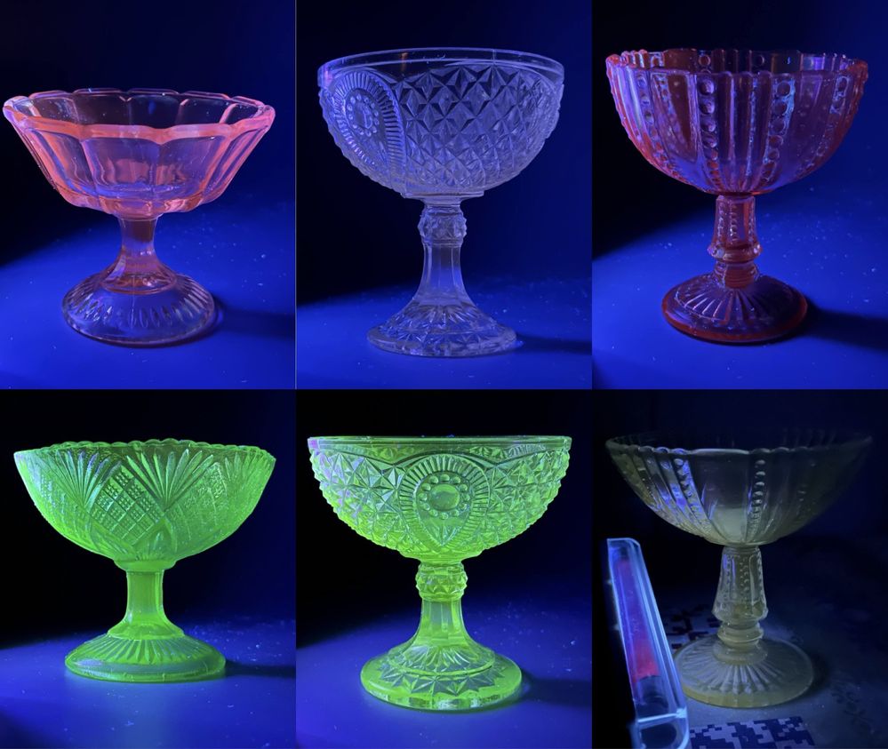 Старинная ваза конфетница 19 век ЦАРИЗМ урановое стекло ОРИГИНАЛ Люкс!
