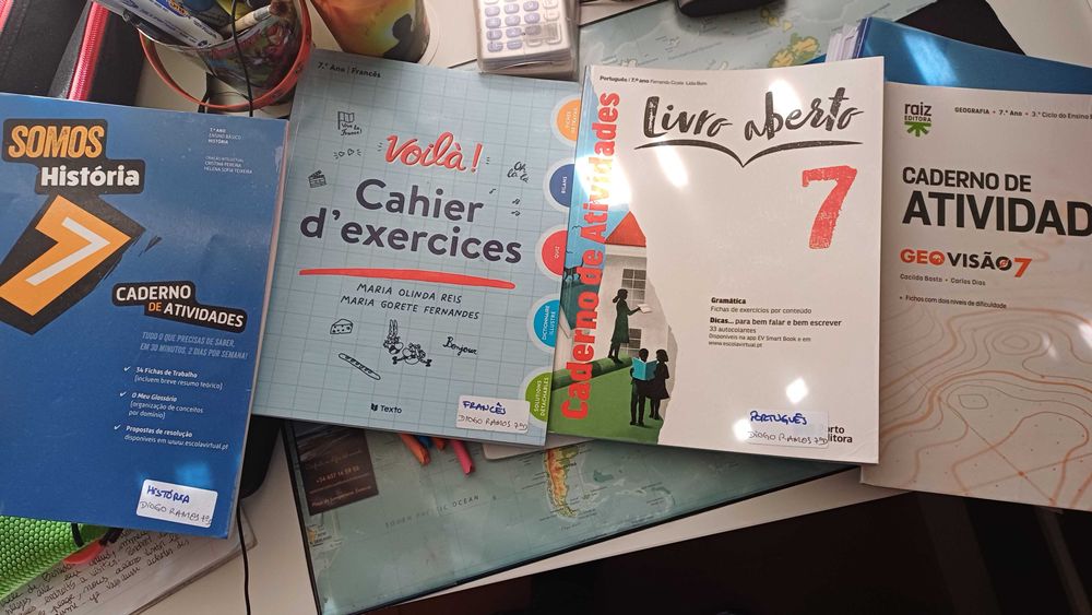Cadernos atividades 7o ano