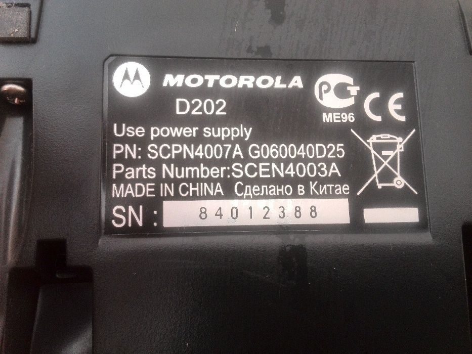 Радиотелефон Motorola D 202