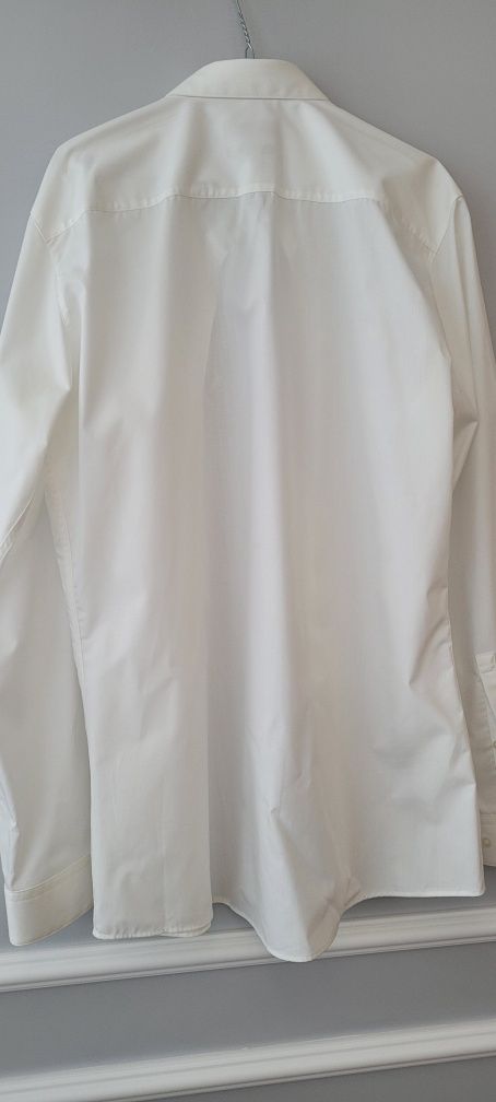 Koszula biala Hugo Boss extra slim fit 44, easy iron