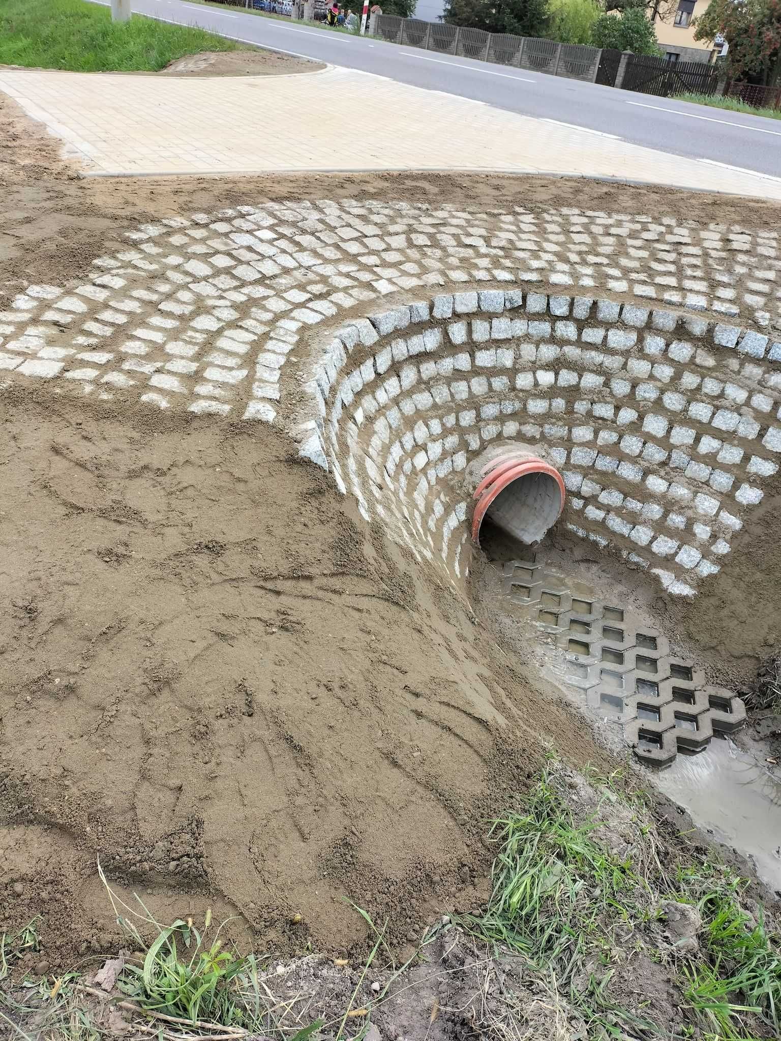 Prace ziemne: Drenaże,Odwodnienia,Korytowanie,Niwelacje terenu