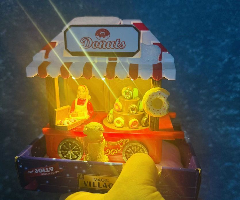 Donuts magic village zimowe miasteczko wioska zimowa zimowe miasteczko