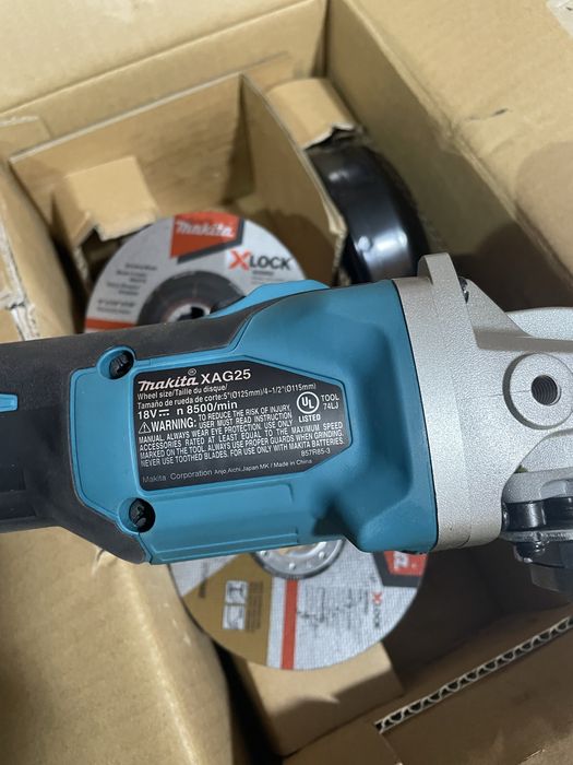 Болгарка Makita XAG25 18V LXT