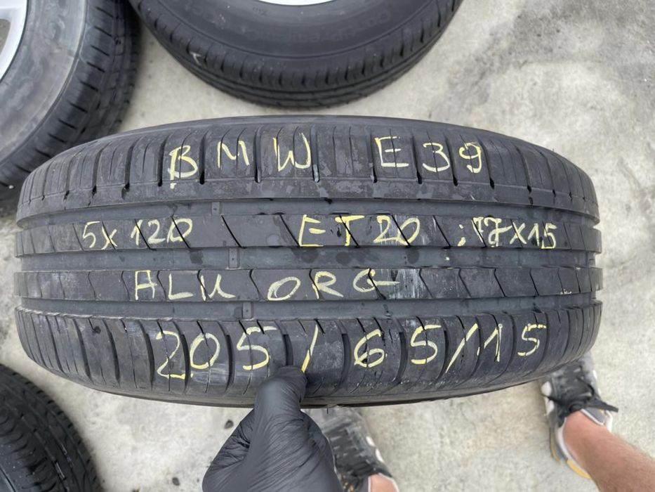 9L BMW E39 Alu felgi 5x120 7Jx15H2 *Oryginalne* 205/65/R15 Hankook