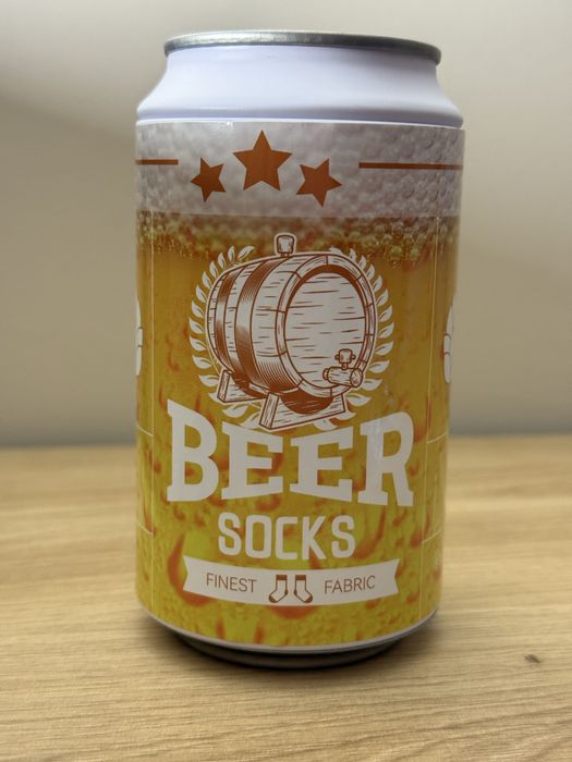 Skarpety piwko w puszce