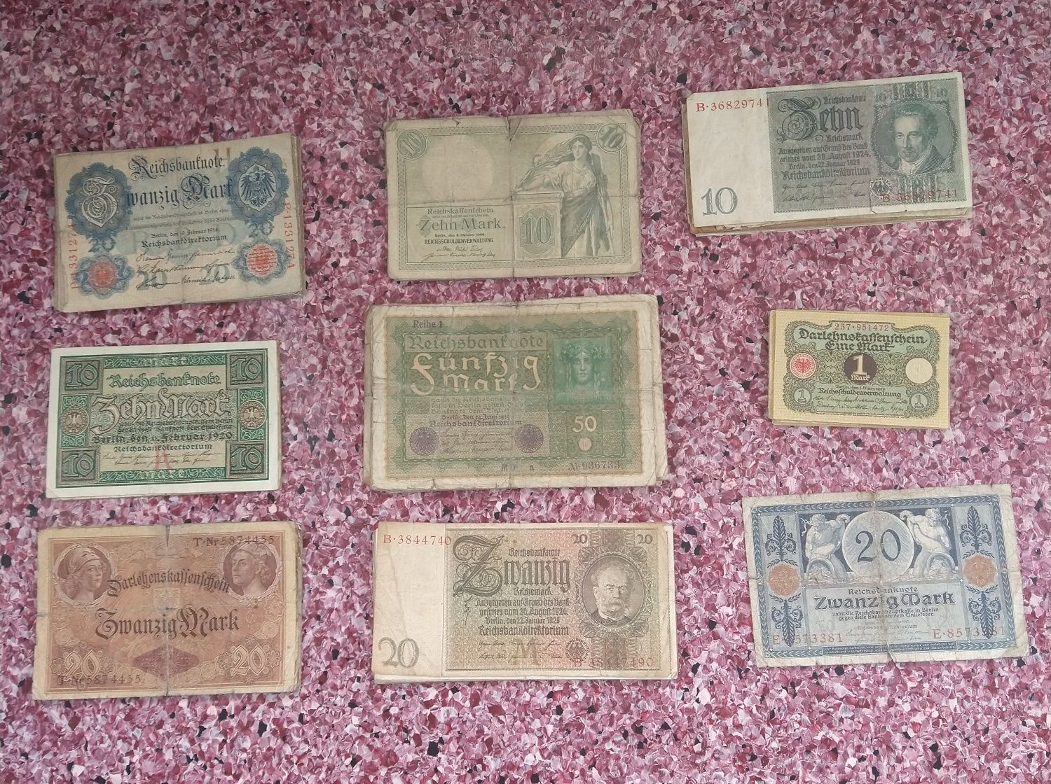 zestaw banknotów niemieckich  30 szt