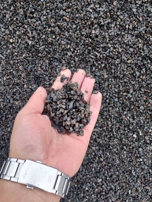 GRYS BAZALTOWY Ciemny Czarny kamień BAZALT, Brzeg Darex