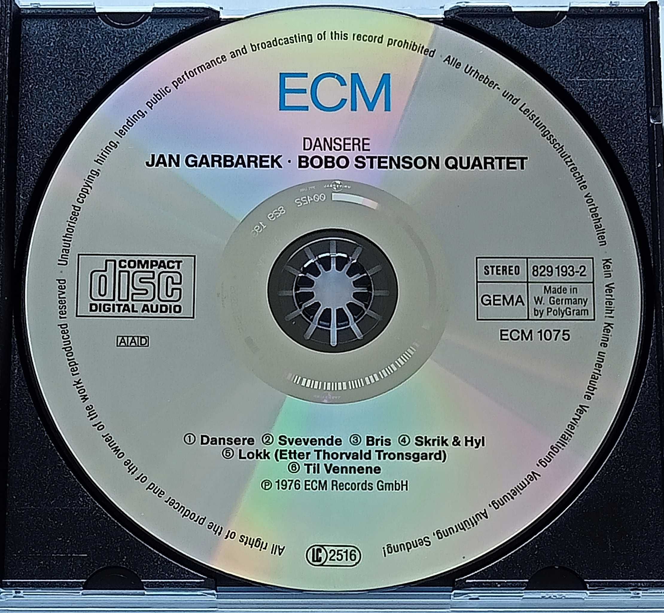 Jan Garbarek Bobo Stenson Quartet–Dansere1976 stare wydanie niemieckie