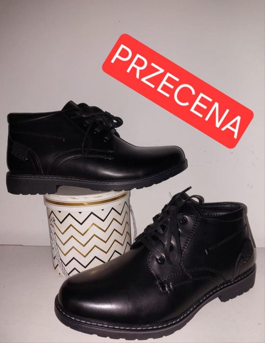 Przecena Meskie Zima Eleganckie ocieplane wiązane plus zamek spód anty
