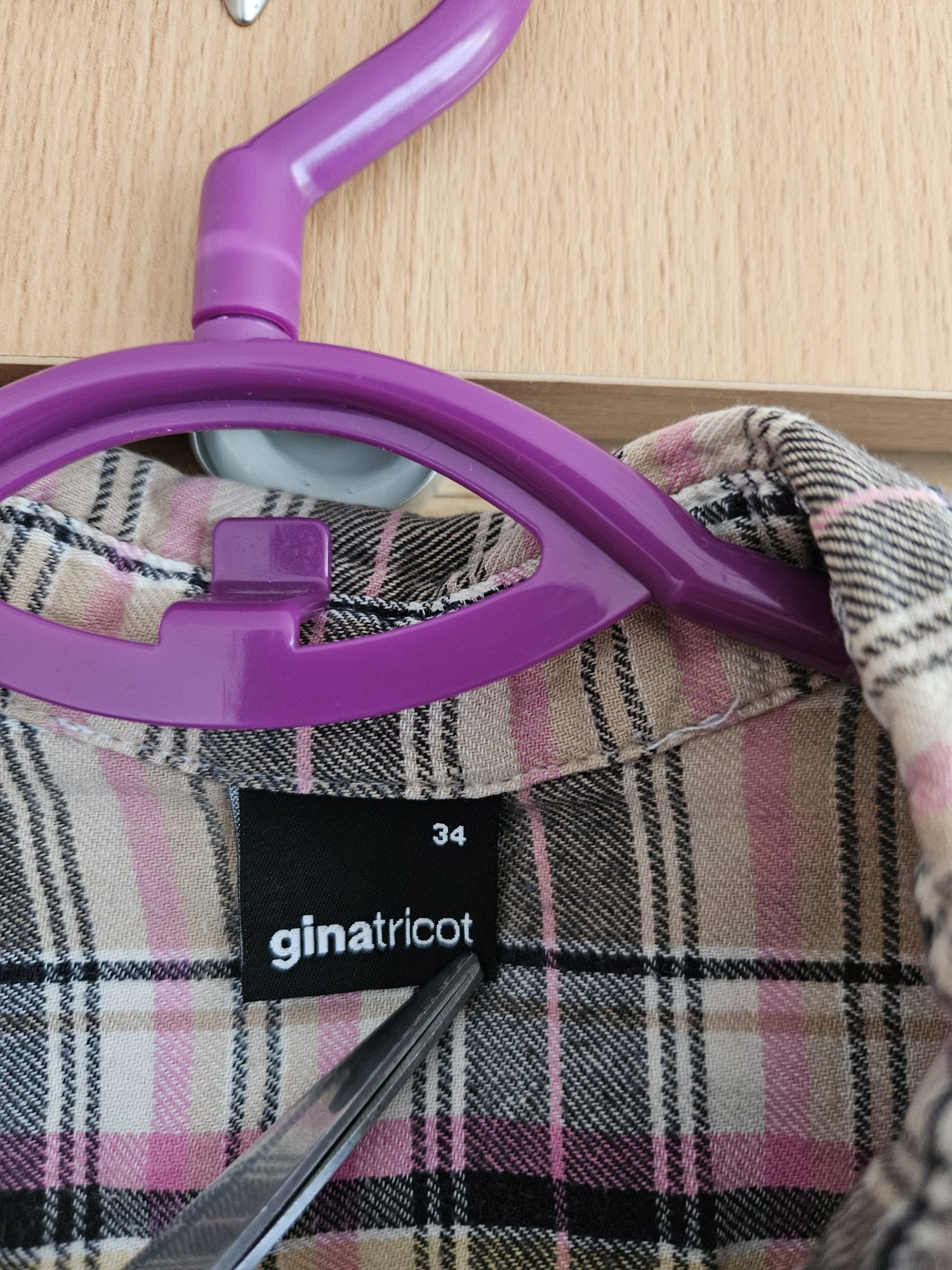 Koszula żony drwala w kratę Gina Tricot rozm. 34