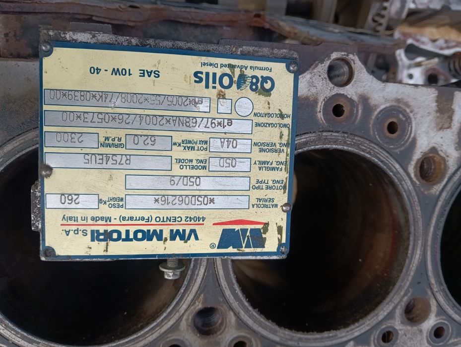 Silnik blok głowica VM motori R754EU5 scarab