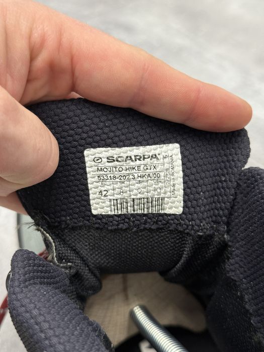 Трекінгові черевики scarpa mojito hike gtx gore-tex