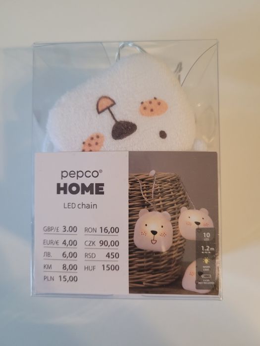 Lampki pepco misie nowe