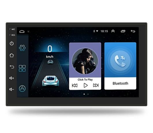 Rádio 2 DIN Android 10+GPS+RDS+Kit mãos livres/Câmara (NOVOS)