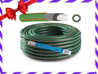 WĄŻ Ogrodowy Gumowy 3/4" 30m 4 Warstwowy XXL | WYPRZEDAŻ (-20%)