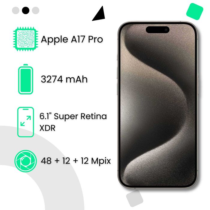iPhone 15 Pro 256 GB Black Titanium | raty 0% bez wpłaty własnej