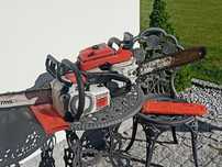 Dwie piły spalinowe m-ki STIHL