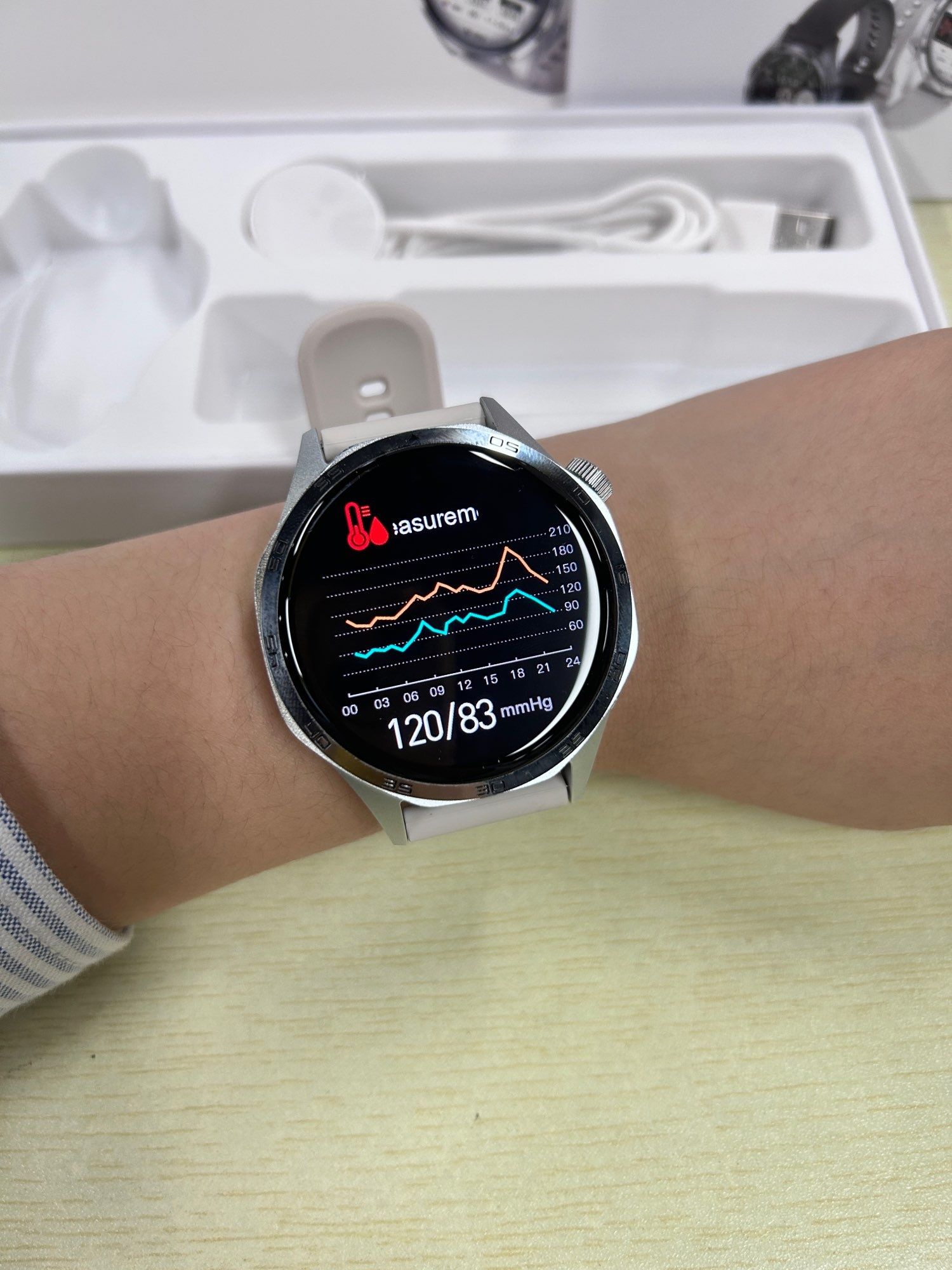 Smartwatch GT5 Pro Srebrny
