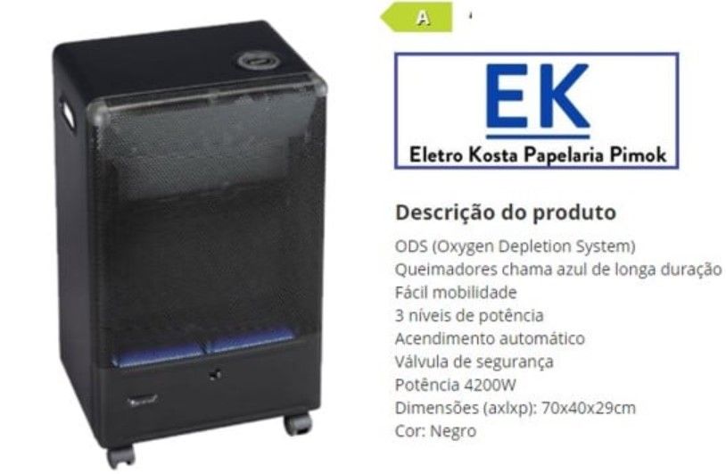 Aquecedor a gás chama azul NOVOS