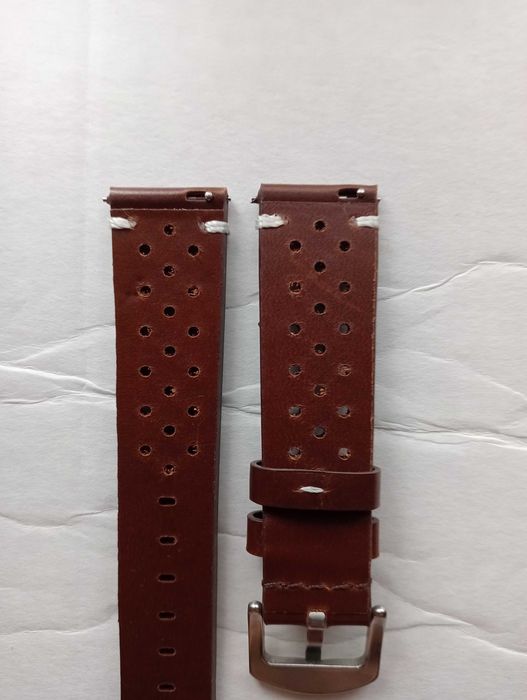 кожаный ремешок 20мм 22мм с перфорацией