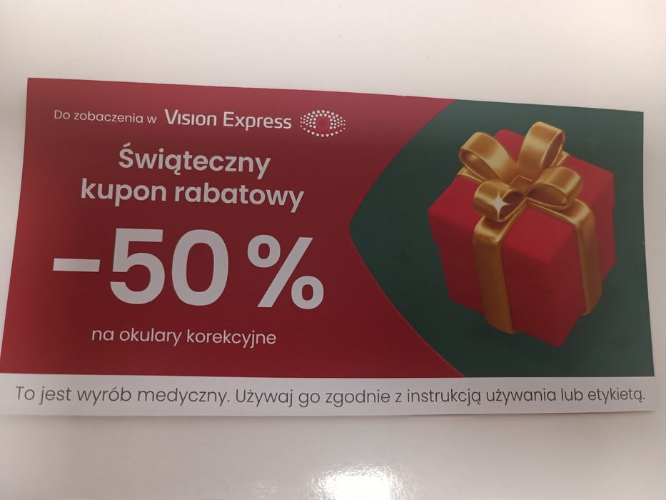 Kupon rabat voucher - 50 Vision Express