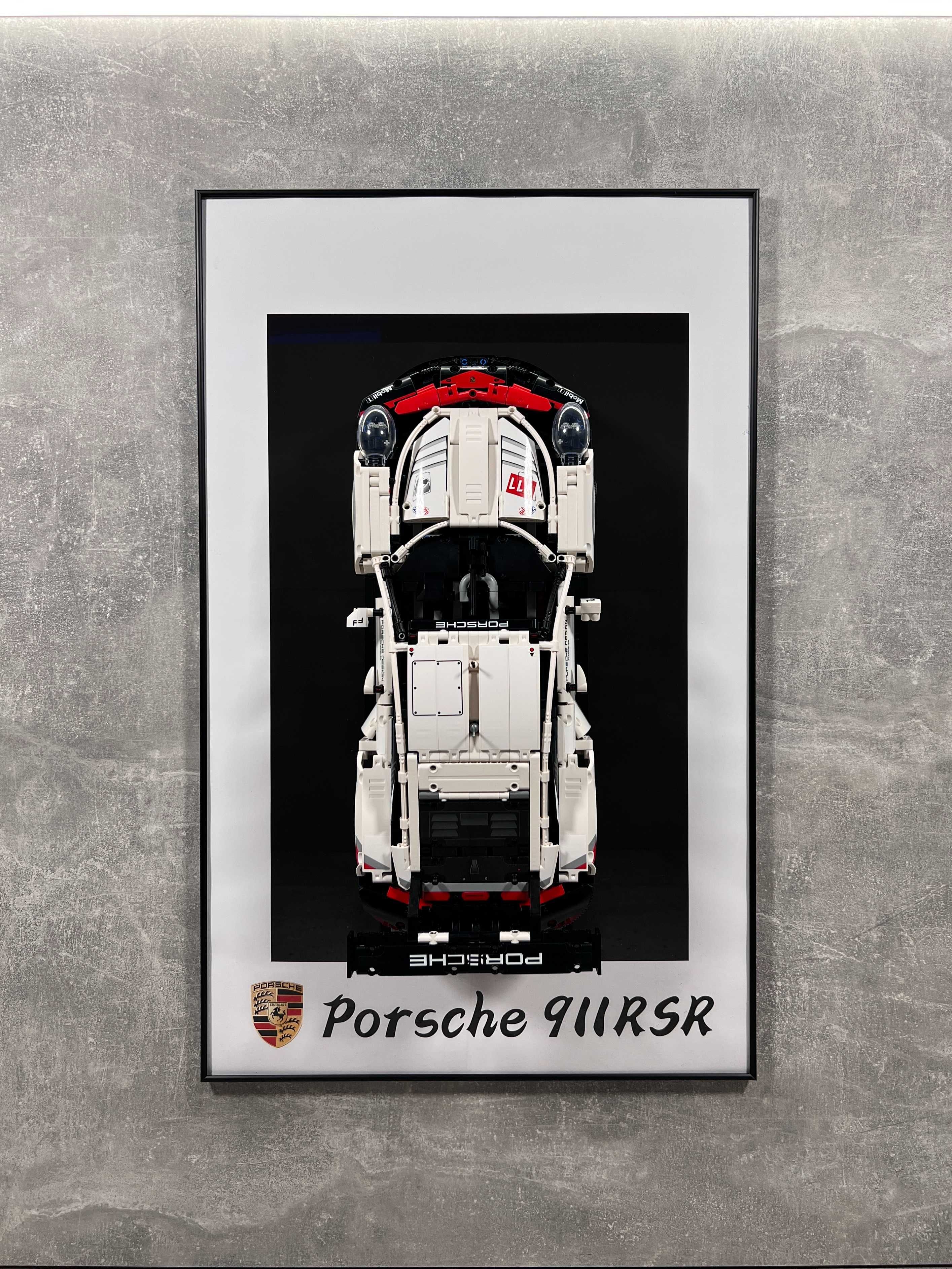 Тримач на Стіну Рамка 80x50 LEGO Technic 42096 Porsche 911 RSR Лего