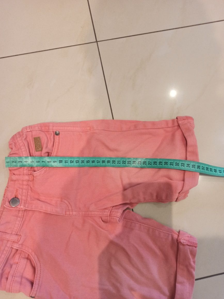 Krótkie spodenki jeansowe rozmiar 116 cm