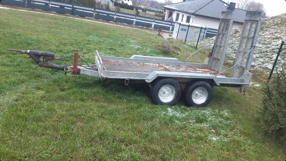 Przyczepa pod minikoparke z najazdami do przewozu koparek 3.5t.