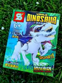 Nowy zestaw klocków klocki Dinozaury figurka - zabawki