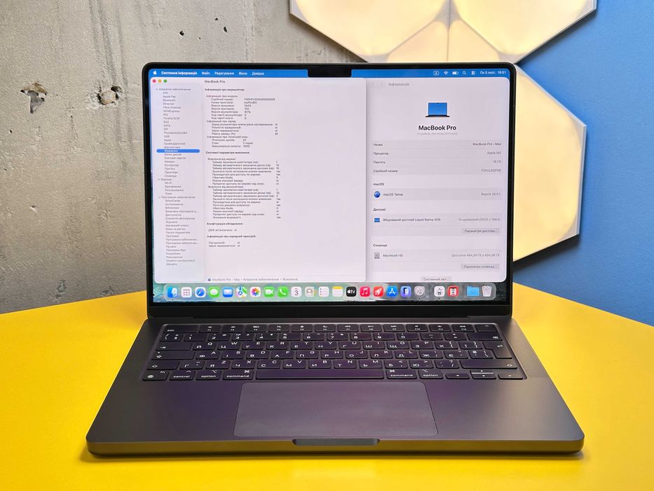 Ноутбук Apple MacBook Pro 14'' M4 16/512GB (150773) Б/У З ГАРАНТІЄЮ