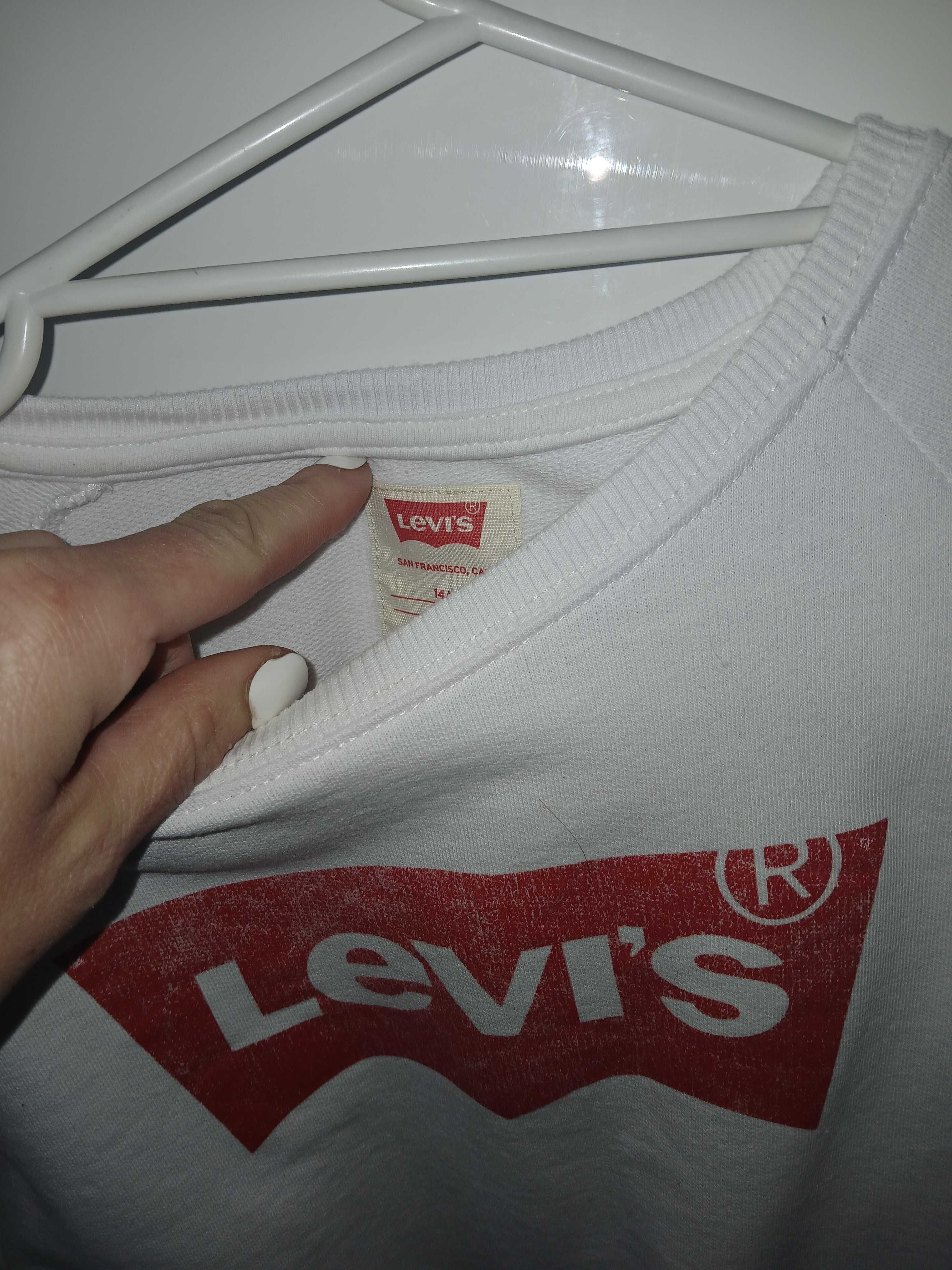 Biała nowa bluza Levi`s  XS