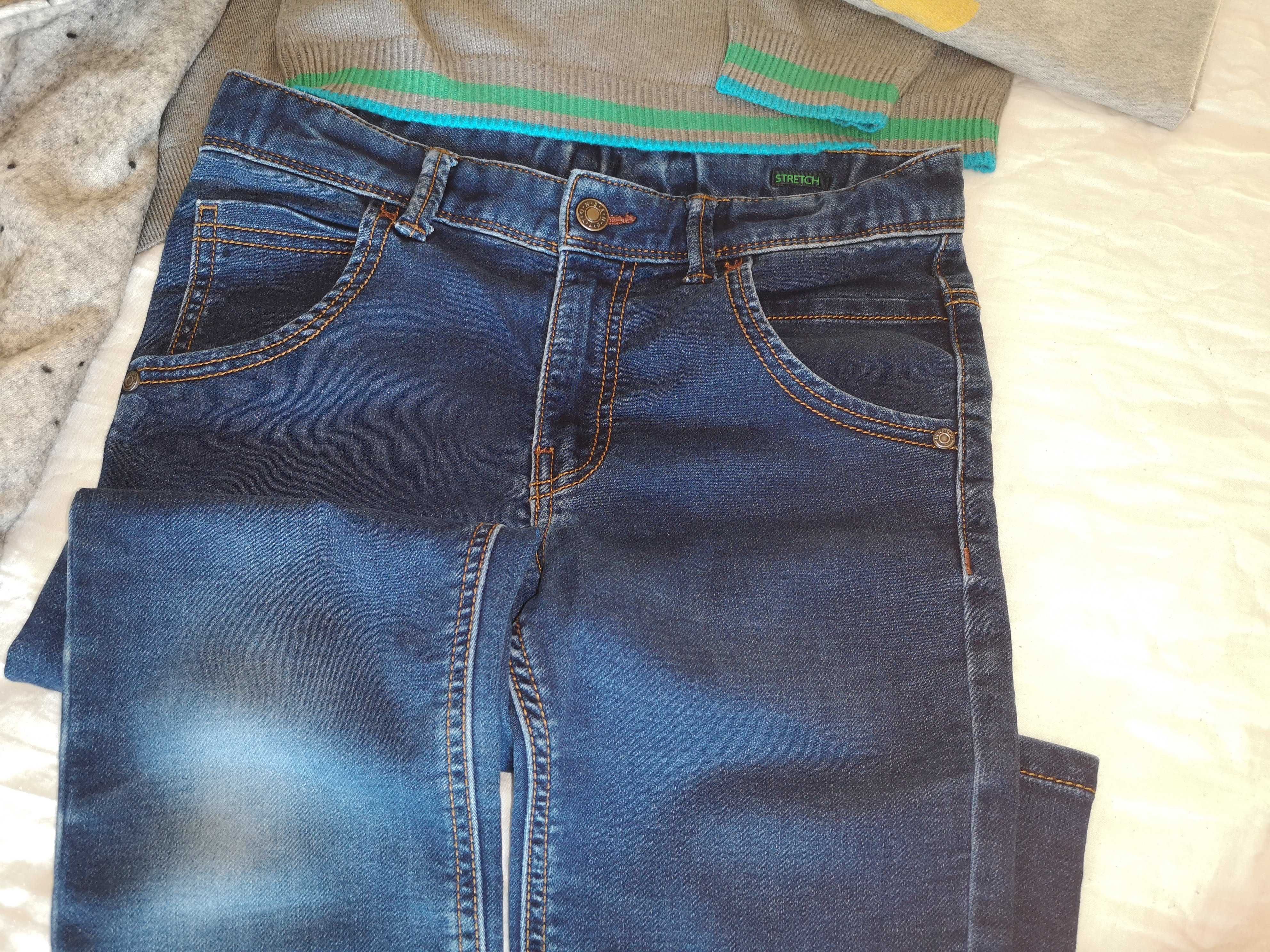 комплект одежды: брюки Benetton + кофты Armani 3шт + реглан в подарок