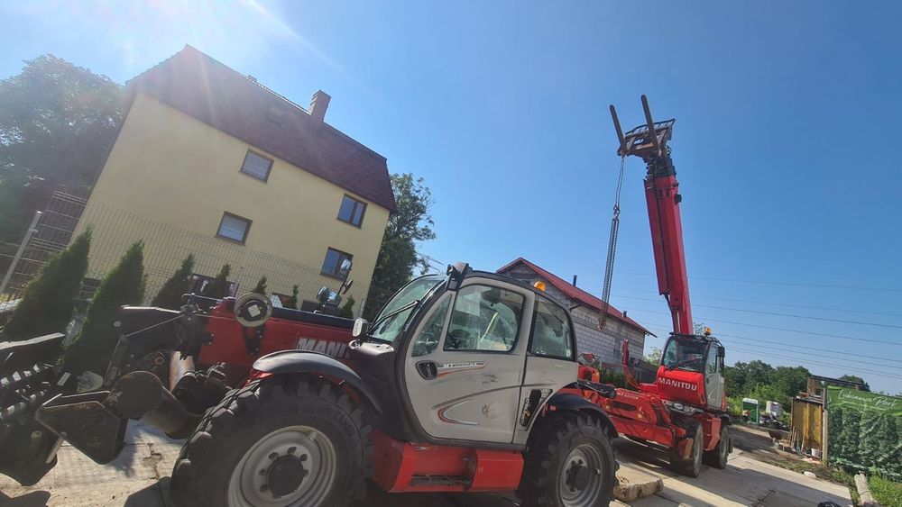 Manitou  ładowarka teleskopowa Komatsu  ładowarka czołowa