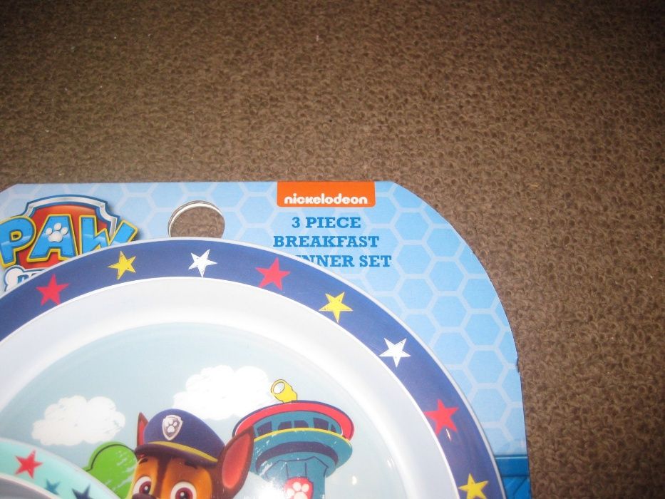 Set Pequeno Almoço e Jantar do "Paw Patrol" Novo e Embalado!