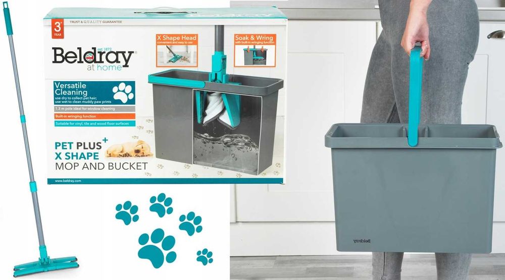 Beldray wiadro mop płaski obrotowy wiadro petplus+ x zwierząt