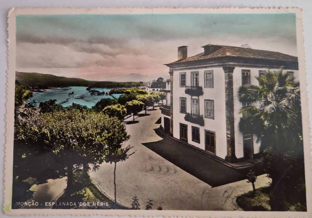 Postais antigos Portugal Monção anos 50/60 escritos selados circulados