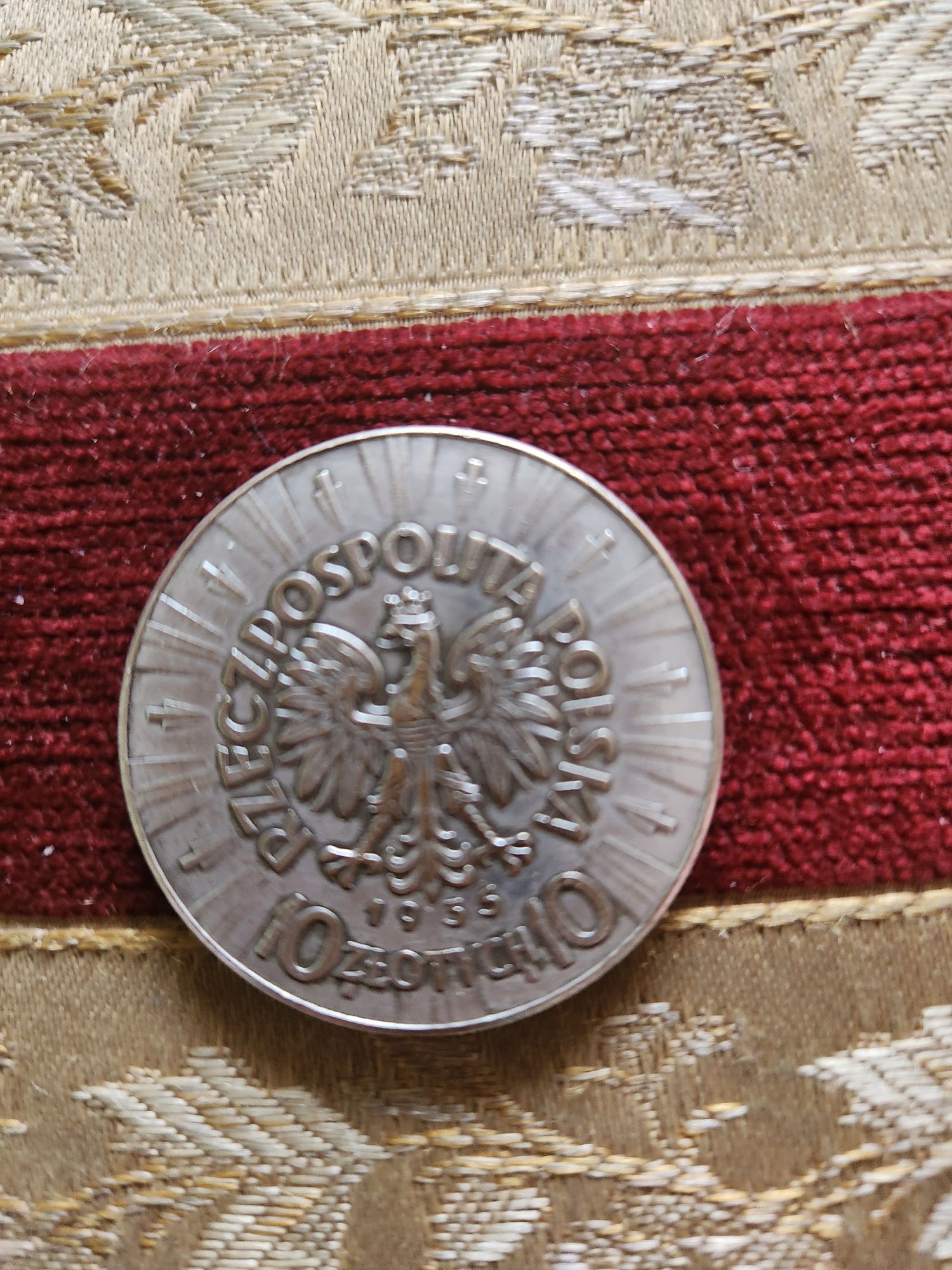 Moneta srebrna 10 zł juzef pilsudski rok 1935