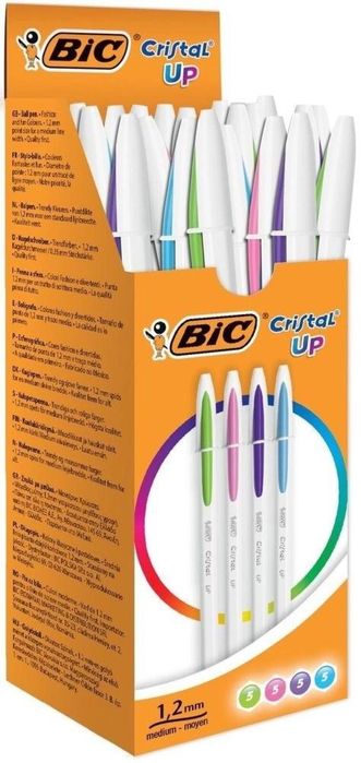 Długopis Cristal Bicolor Up mix (20szt) BIC BIC pudełko,155x58 mm