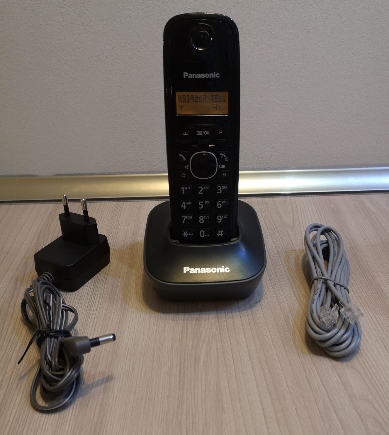 Telefon stacjonarny bezprzewodowy słuchawka PANASONIC KX-TG1611PDH