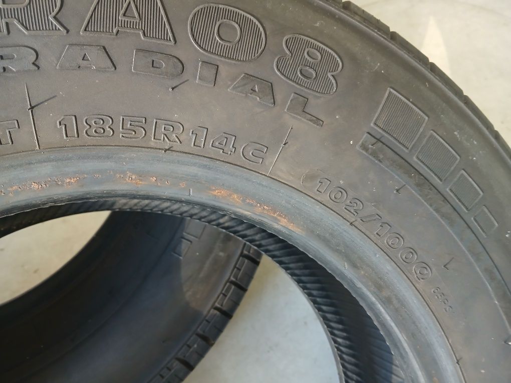 2 pneus 185 r14C hankook