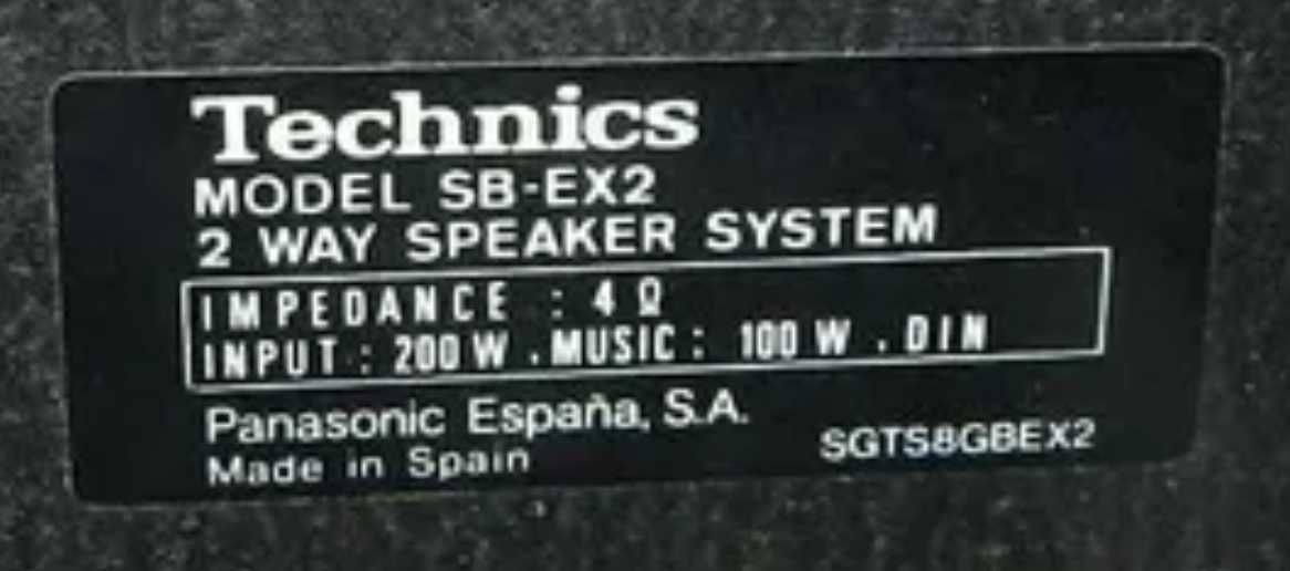 Technics SB-EX 2 - акустическая система