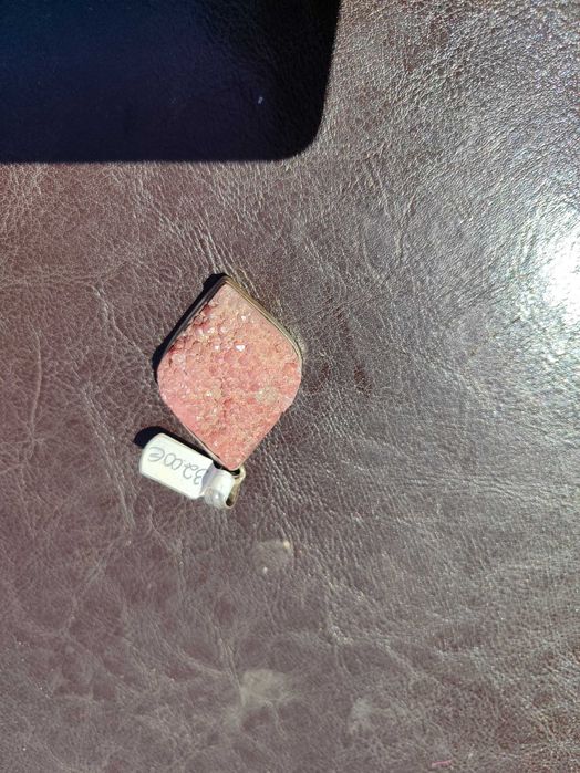 Pendentes de prata antiga com pedras semi preciosas