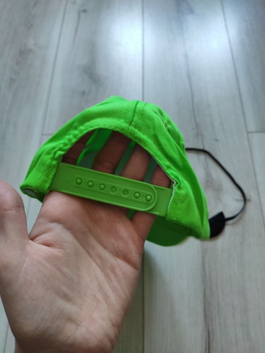 Zestaw Luigi czapka i wąsy strój karnawałowy przebranie Mario luigi