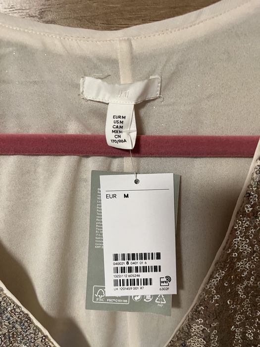 H&M sukienka cekinowa M Nowa cekiny wesele sylwester